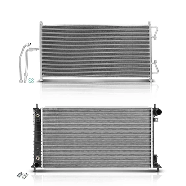 Radiator & AC Condenser Cooling Kit for 2004 Ford F-150 5.4L V8