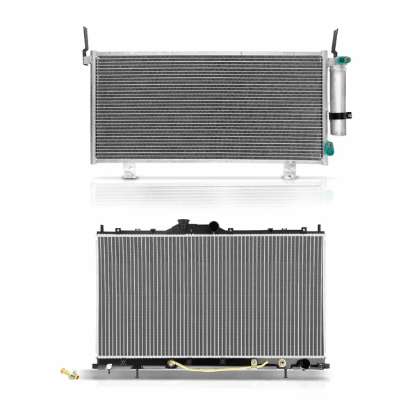 Radiator & AC Condenser Cooling Kit for Mitsubishi Galant 2004-2012 2.4L 3.8L