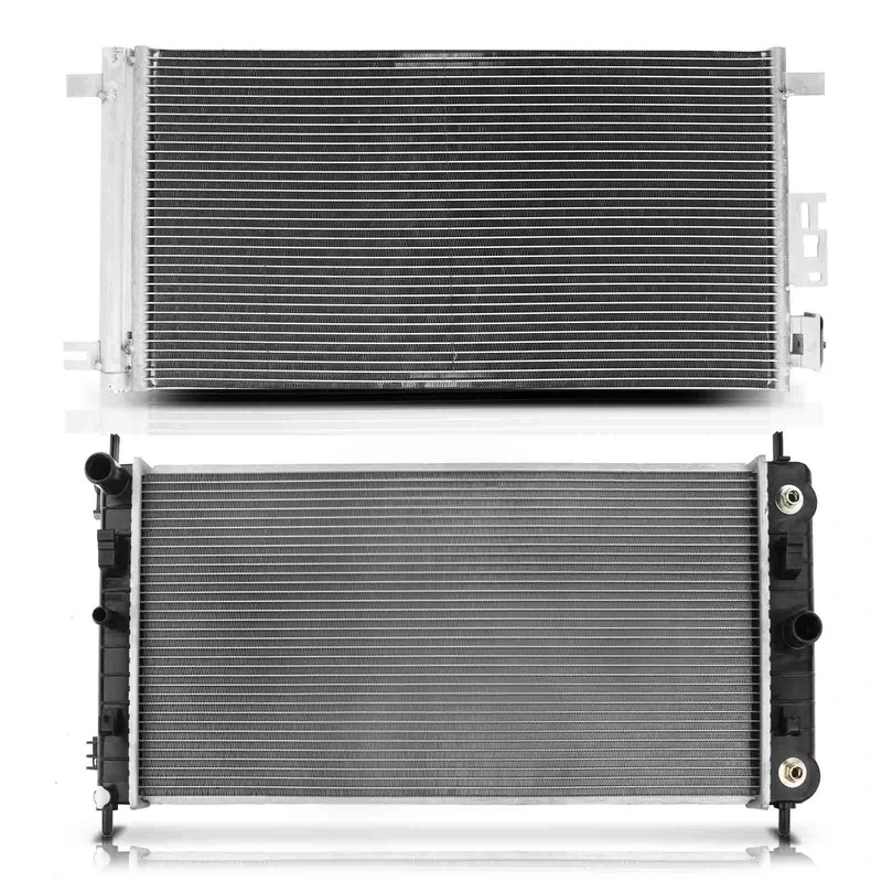 Radiator & AC Condenser Cooling Kit for Chevy Malibu 2004-2010 Pontiac 3.5L 3.9L