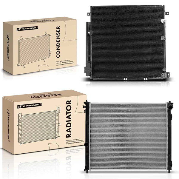 Radiator & AC Condenser Cooling Kit for Cadillac STS 2006-2009 V8 4.4L