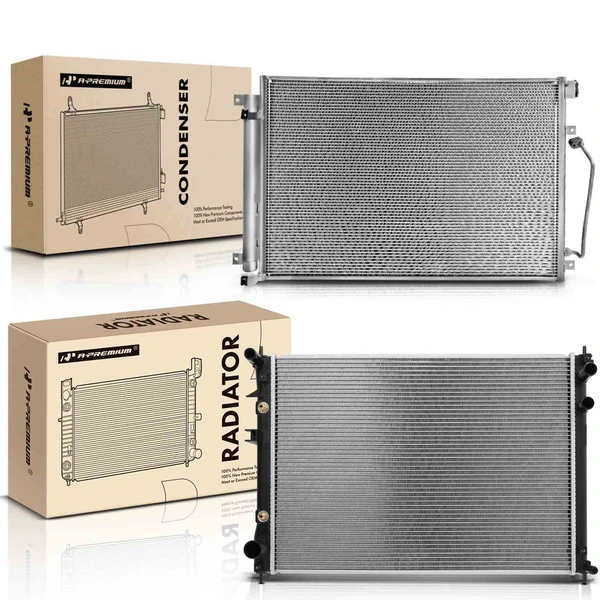 Radiator & AC Condenser Cooling Kit for Subaru B9 Tribeca 2006-2007 3.0L Automatic