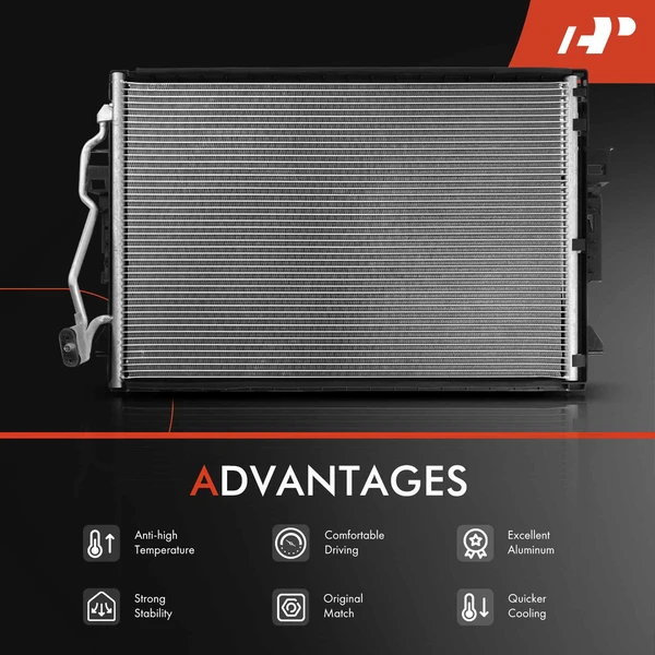 Radiator & AC Condenser Cooling Kit for Mercedes-Benz C216 W221 CL550 S450