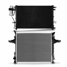 Radiator & AC Condenser Cooling Kit for VoLvo XC90 2003-2005 2.5L 2.9L 4.4L