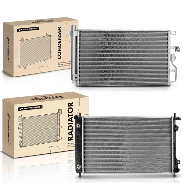 Radiator & AC Condenser Cooling Kit for Chevrolet Equinox Pontiac Torrent 2006-2009