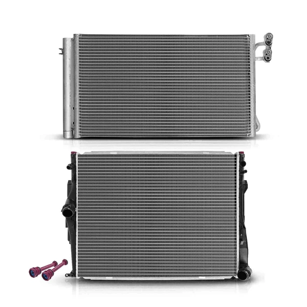 Radiator & AC Condenser Cooling Kit for BMW E82 128i 2011-2013 E89 2009-2011 L6 3.0L