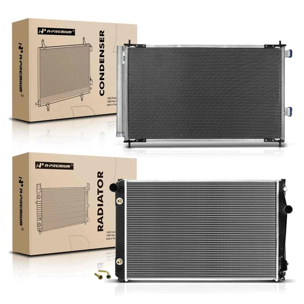 Radiator & AC Condenser Cooling Kit for Toyota RAV4 2006-2012 2.5L V6 3.5L