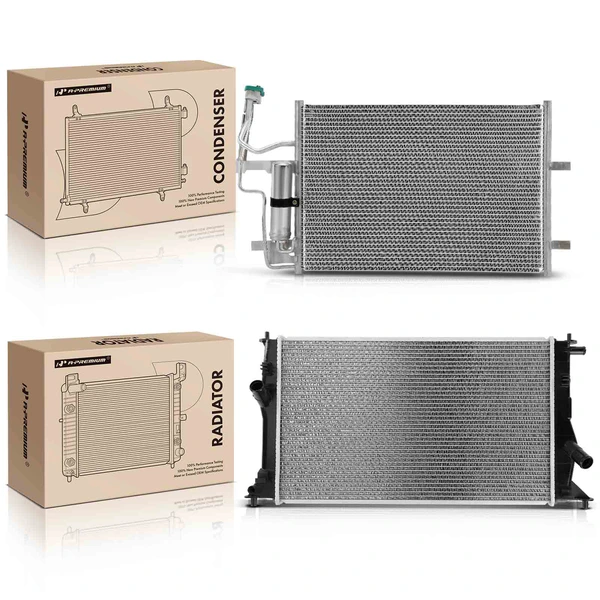 Radiator & AC Condenser Cooling Kit for Mazda 5 2006-2010 L4 2.3L