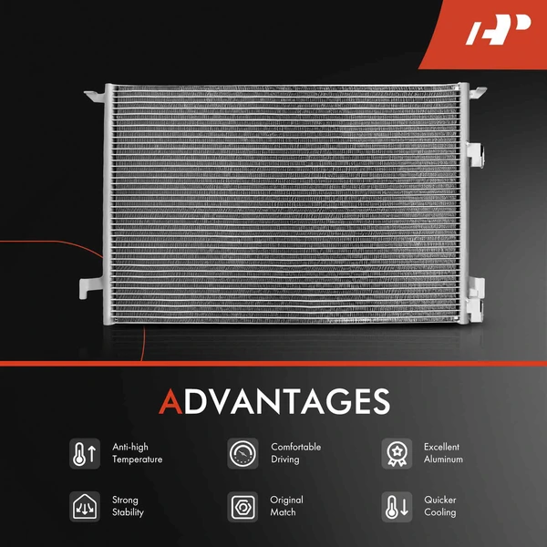 Radiator & AC Condenser Cooling Kit for Saab 9-3 2003-2011 9-3X 2010-2011 2.0L