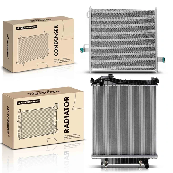 Radiator & AC Condenser Cooling Kit for Ford Explorer Mercury Mountaineer 2006