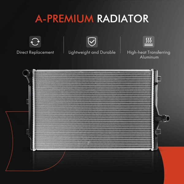 3 Pcs Radiator & AC Condenser & Cooling Fan Kit for Audi A3 A3 Quattro Volkswagen Golf