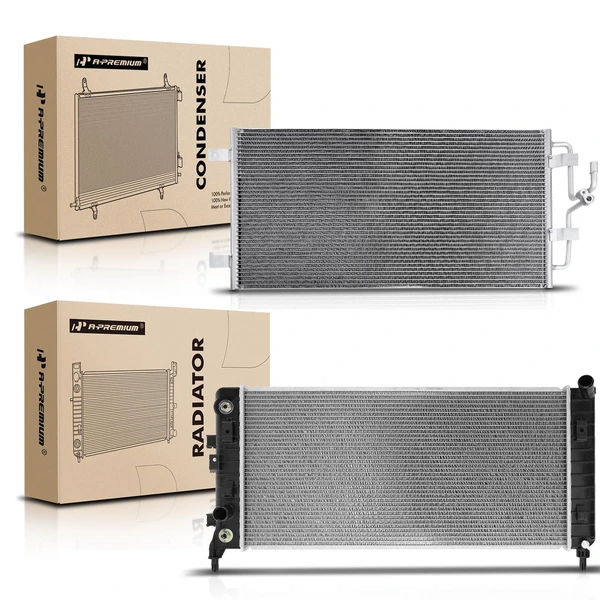 Radiator & AC Condenser Cooling Kit for Buick Allure LaCrosse 2005 V6 3.6L