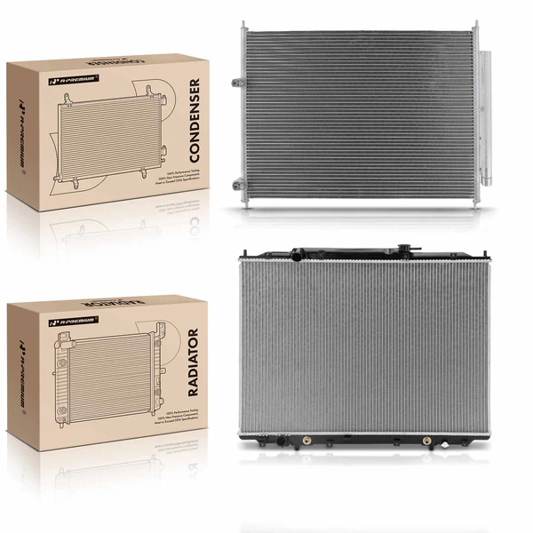 Radiator & AC Condenser Cooling Kit for 2006-2008 Honda Ridgeline