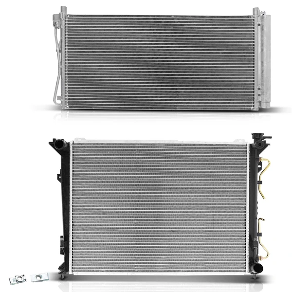 Radiator & AC Condenser Cooling Kit for 2006-2011 Hyundai Azera