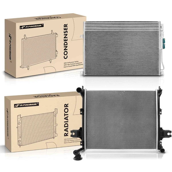 Radiator & AC Condenser Cooling Kit for Jeep Commander Grand Cherokee 2005-2010