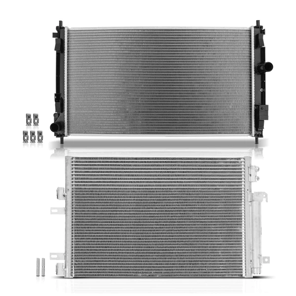 Radiator & AC Condenser Cooling Kit for 2007-2009 Dodge Caliber
