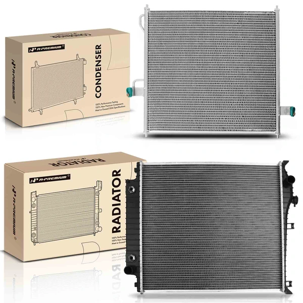 Radiator & AC Condenser Cooling Kit for Ford Explorer Mercury 2007-2010 4.0L 4.6L
