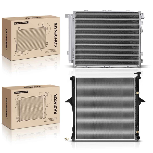 Radiator & AC Condenser Cooling Kit for Kia Sorento 2007-2009 V6 3.3L 3.8L