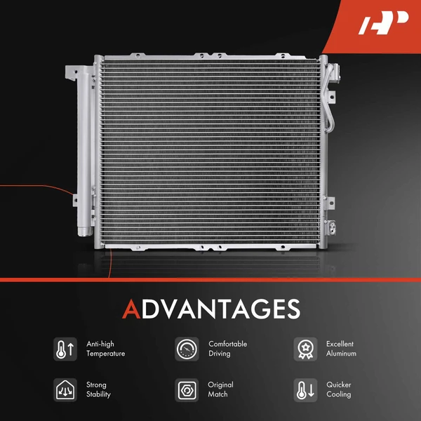 Radiator & AC Condenser Cooling Kit for Kia Sorento 2007-2009 V6 3.3L 3.8L