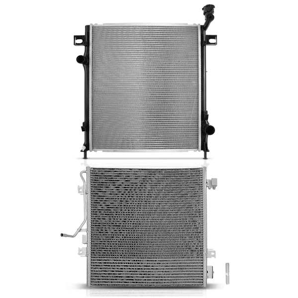 Radiator & AC Condenser Cooling Kit for 2007-2011 Dodge Nitro