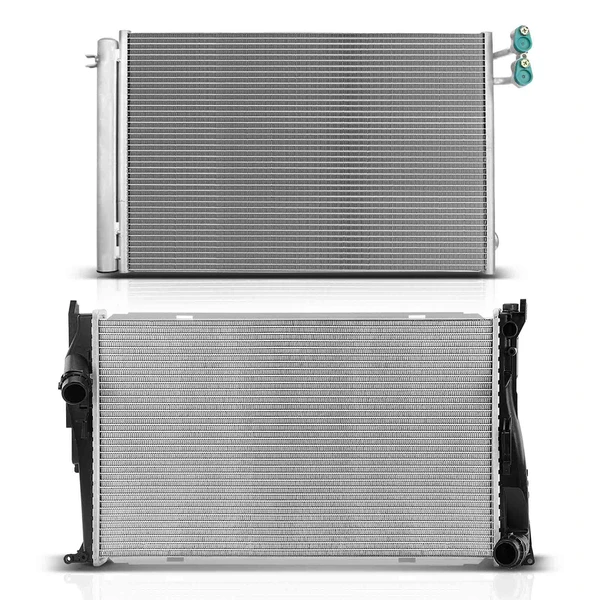 Radiator & AC Condenser Cooling Kit for BMW E82 2011 1 Series M E89 Z4 L6 3.0L