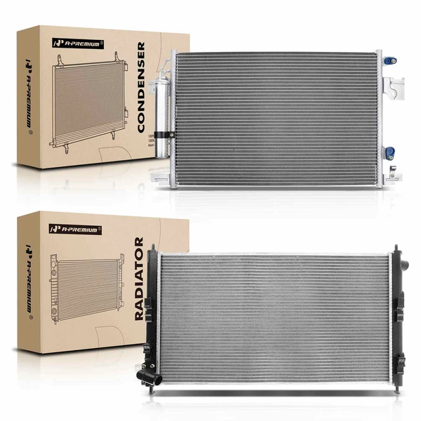 Radiator & AC Condenser Cooling Kit for Mitsubishi Lancer 2008-2015 Outlander