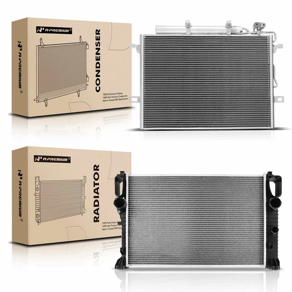Radiator & AC Condenser Cooling Kit for Mercedes-Benz CLS500 2006 E500