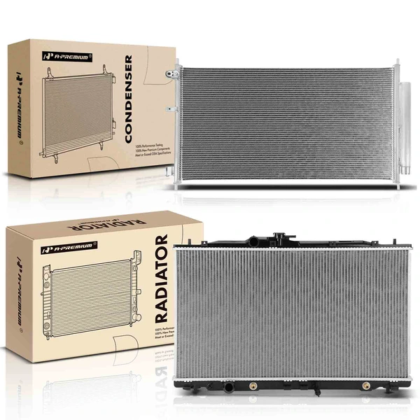 Radiator & AC Condenser Cooling Kit for Acura RDX 2007-2012 L4 2.3L Automatic