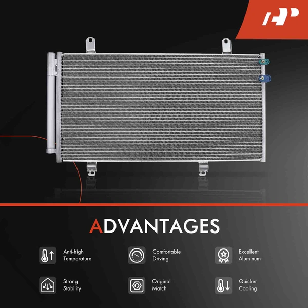 Radiator & AC Condenser Cooling Kit for Toyota Camry 2008-2009 Lexus ES350 2007-2012