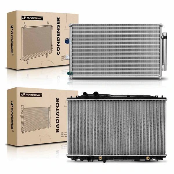Radiator & AC Condenser Cooling Kit for Honda Civic Acura CSX 2006-2011 Automatic