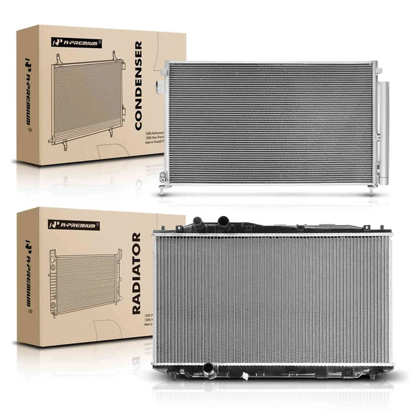 Radiator & AC Condenser Cooling Kit for Honda Civic 2006-2011 L4 2.0L Coupe