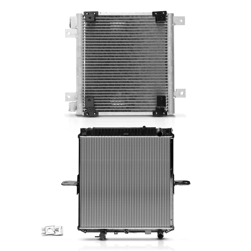 Radiator & AC Condenser Cooling Kit for Isuzu NPR 2004 4.8L V8 6.0L