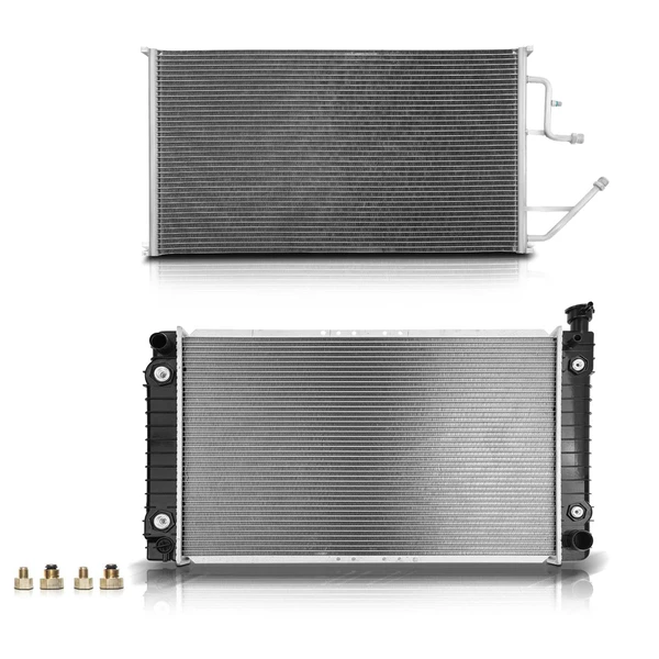 Radiator & AC Condenser Cooling Kit for 1994 Chevrolet C3500 5.7L V8
