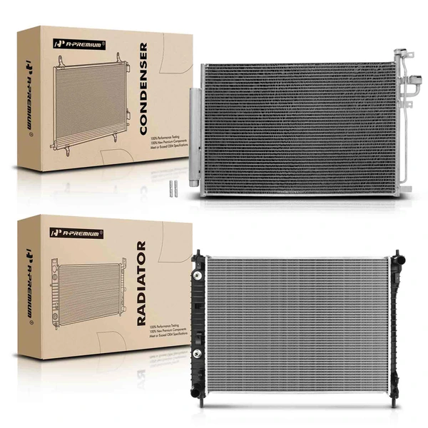 Radiator & AC Condenser Cooling Kit for Chevrolet Captiva Sport 2012-2015 Saturn Vue