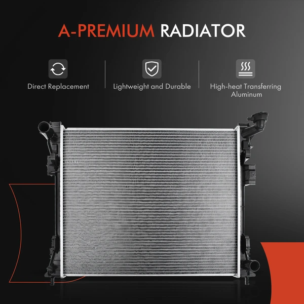 3 Pcs Radiator & AC Condenser & Cooling Fan Kit for Chrysler Town & Country 08-16 Ram