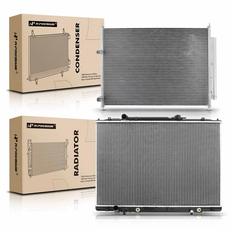 Radiator & AC Condenser Cooling Kit for Honda Ridgeline 2009-2014 3.5L Automatic