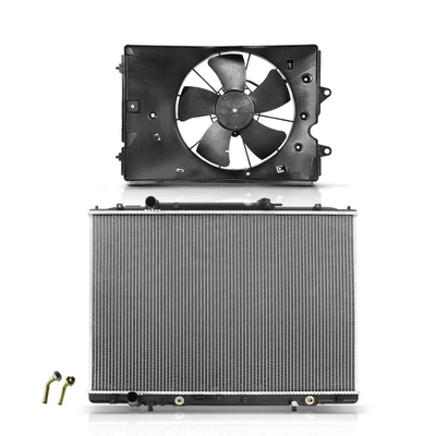 2 Pcs Radiator & Cooling Fan Assembly Kit