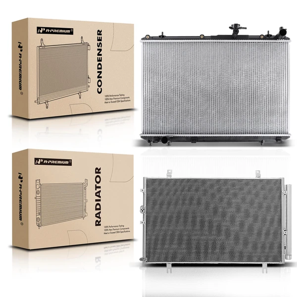 Radiator & AC Condenser Cooling Kit for Toyota Highlander 2008-2010 V6 3.3L