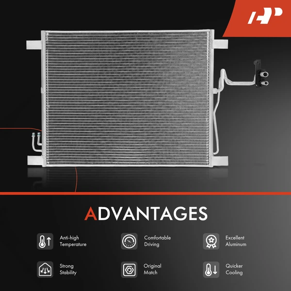 Radiator & AC Condenser Cooling Kit for INFINITI EX35 08-12 FX35 QX50 QX70 Automatic