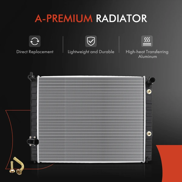 3 Pcs Radiator & AC Condenser & Cooling Fan Kit for Infiniti EX35 2008-2009 FX35 2009