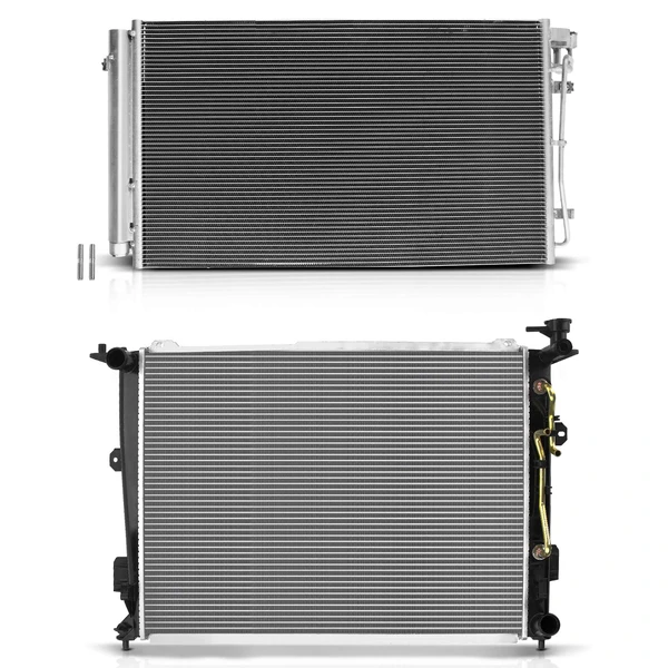 Radiator & AC Condenser Cooling Kit for 2012 Hyundai Genesis 5.0L V8