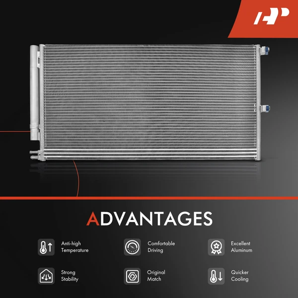 Radiator & AC Condenser Cooling Kit for Ford F-150 2009-2010 Expedition Lincoln Navigator