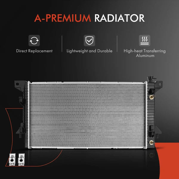 3 Pcs Radiator & AC Condenser & Cooling Fan Kit for Ford F-150 2010 Expedition Lincoln