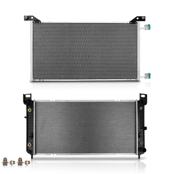 Radiator & AC Condenser Cooling Kit for 1999-2004 Chevrolet Silverado 2500