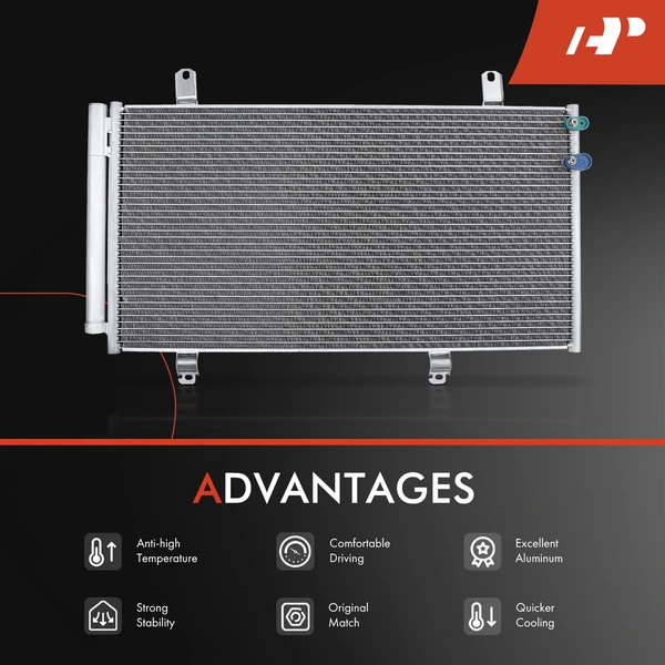 Radiator & AC Condenser Cooling Kit for Toyota Camry 2007-2011 Lexus ES350 2007-2012