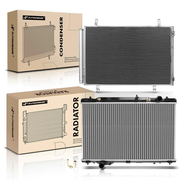 Radiator & AC Condenser Cooling Kit for Lexus LS460 2007-2017 V8 4.6L Automatic