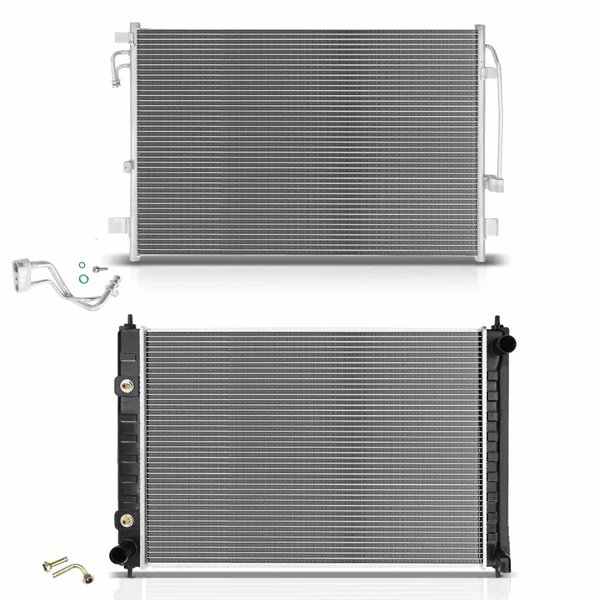 Radiator & AC Condenser Cooling Kit for Nissan Murano 2009-2014 Quest V6 3.5L