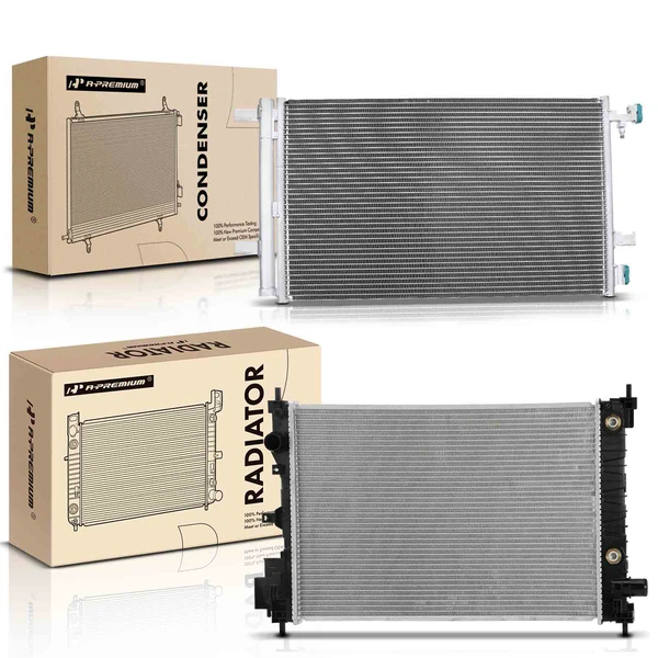 Radiator & AC Condenser Cooling Kit for Chevrolet Impala Malibu Buick LaCrosse