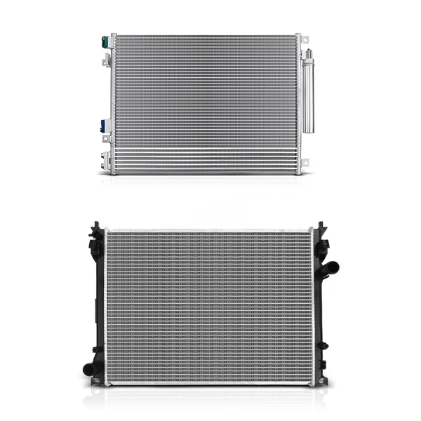 Radiator & AC Condenser Cooling Kit for Chrysler 300 2009 2012-2014 Dodge Challenger Charger