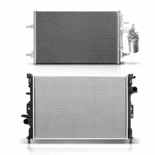 Radiator & AC Condenser Cooling Kit for Volvo S60 11-18 V60 Cross Country 15-18