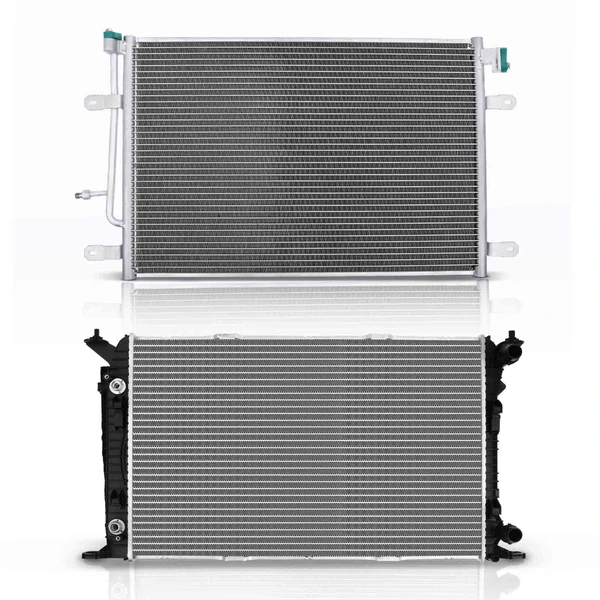 Radiator & AC Condenser Cooling Kit for Audi A4 Cabriolet 2009 L4 2.0L Automatic